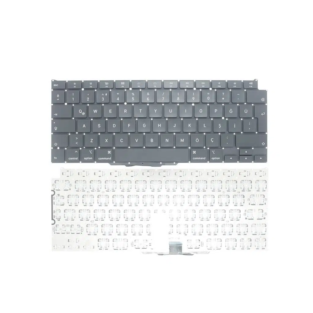 Apple MacBook Air A2179 (2020) ile Uyumlu Notebook Klavye - Siyah - TR - Büyük Enter Notebook Klavye Işıksız Siyah 