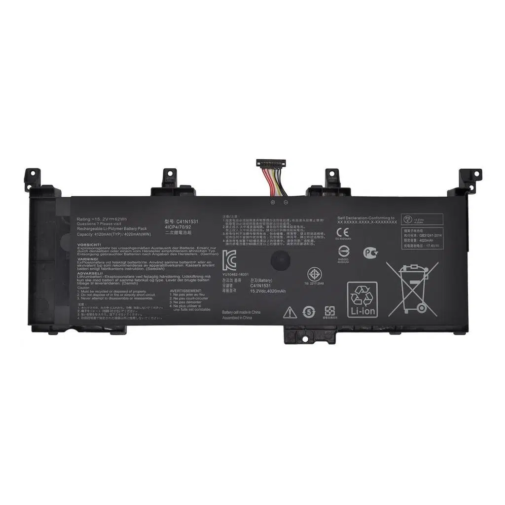 Asus ROG Strix GL502VY ile Uyumlu Notebook Bataryası Pili - Ver.2