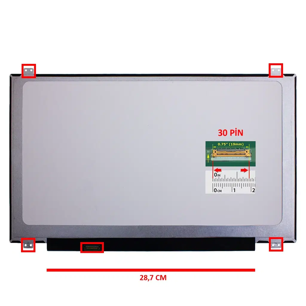 Dell 99D49 17.3 inç 1920x1080 30 Pin IPS Notebook Laptop LCD LED Ekran