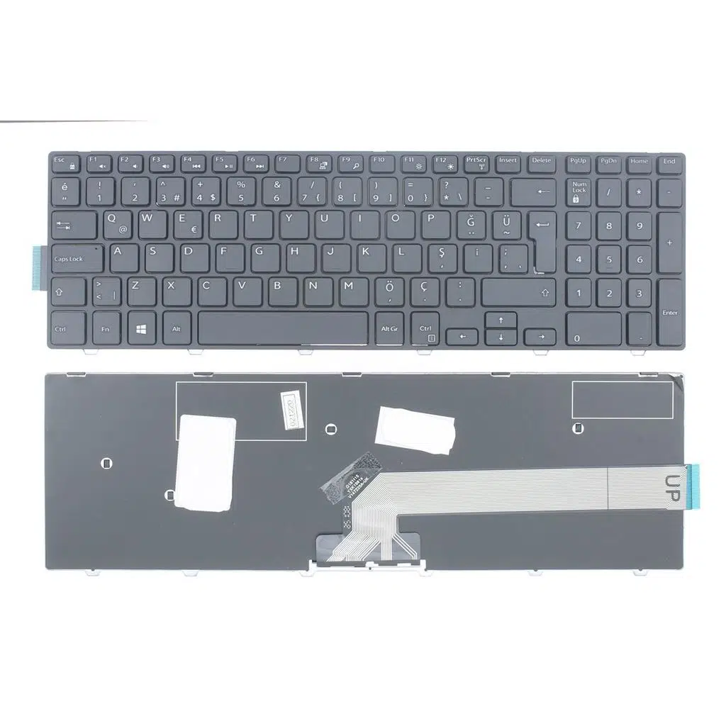 Dell inspiron 3555 ile Uyumlu Notebook Klavyesi - Siyah - TR Notebook Klavye Işıksız Siyah 