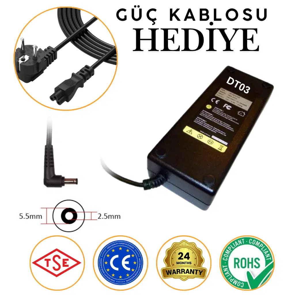 Delta EADP-120CB A Notebook Şarj Aleti Adaptör 120W 19v 6.3a