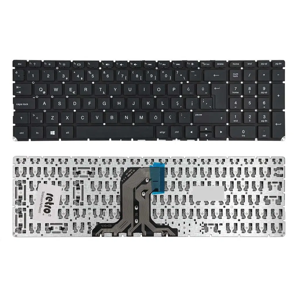 Hp 255 G4 ile Uyumlu Notebook Klavyesi - Siyah - TR Notebook Klavye Işıksız Siyah 