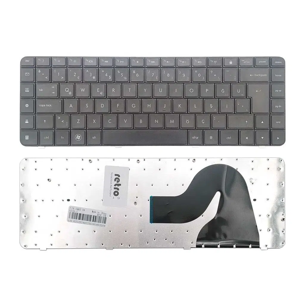Hp 601434-001 ile Uyumlu Notebook Klavyesi - Siyah - TR Notebook Klavye Işıksız Siyah 
