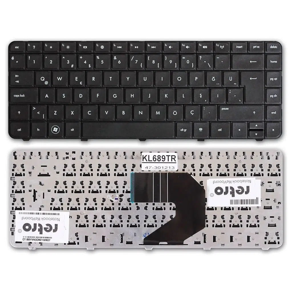 Hp AER15U00010 ile Uyumlu Notebook Klavyesi - Siyah - TR Notebook Klavye Işıksız Siyah 