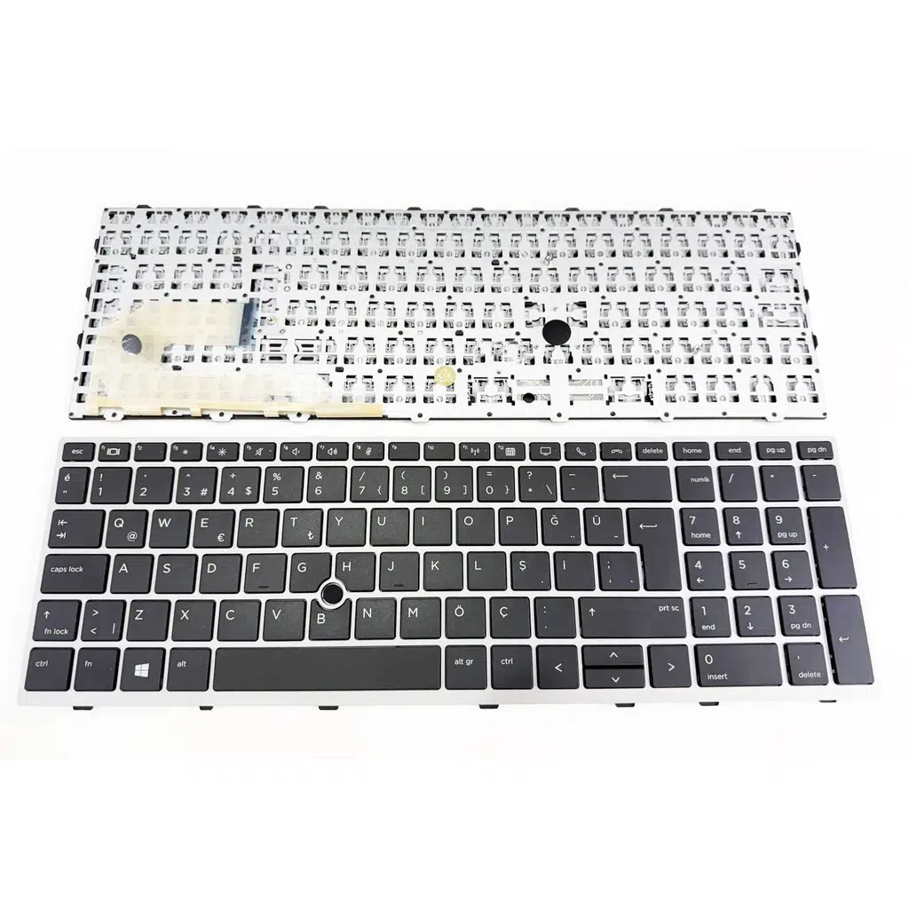 Hp Elitebook 6xe72ea L14366-141 L14367-141 ile Uyumlu Notebook Klavye - Tuş Takımı / Siyah - TR Notebook Klavye Işıksız Siyah 