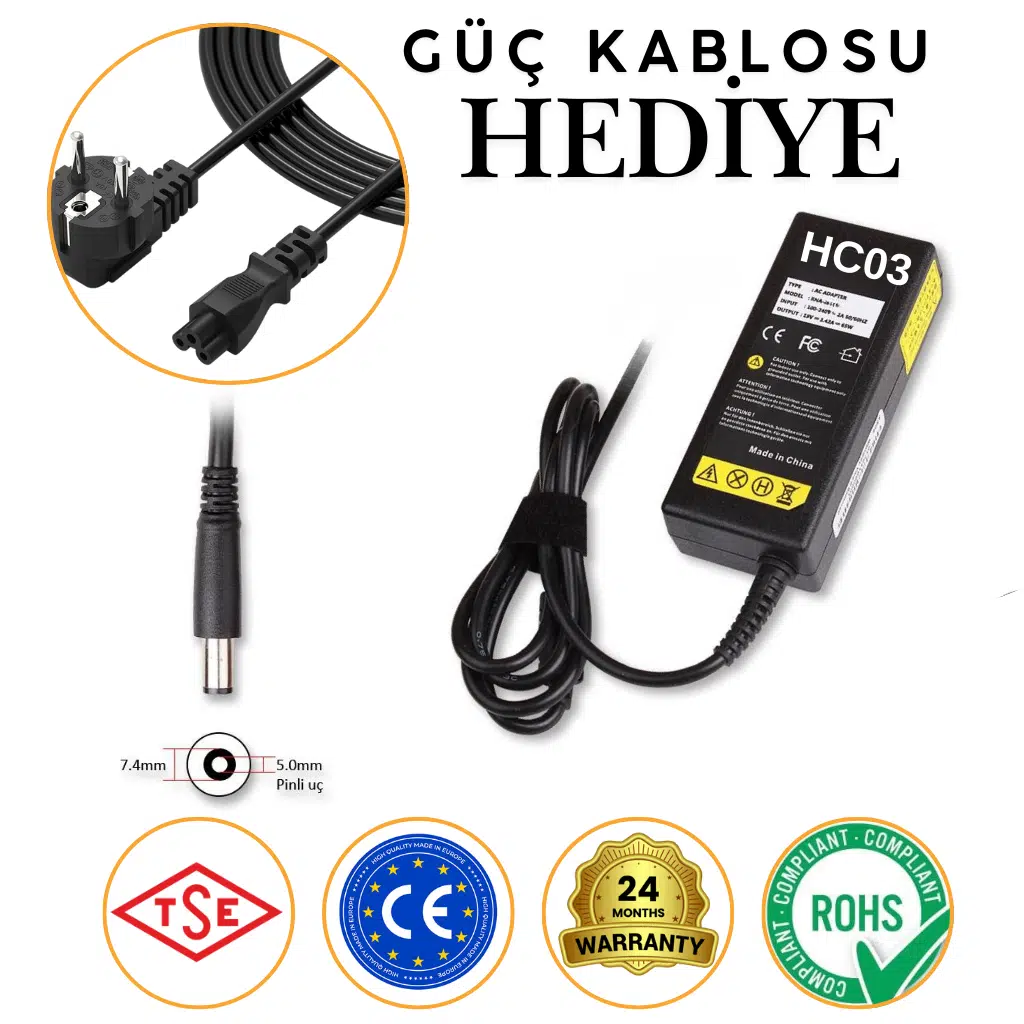 HP Probook 4510S Notebook Adaptör Şarj Aleti