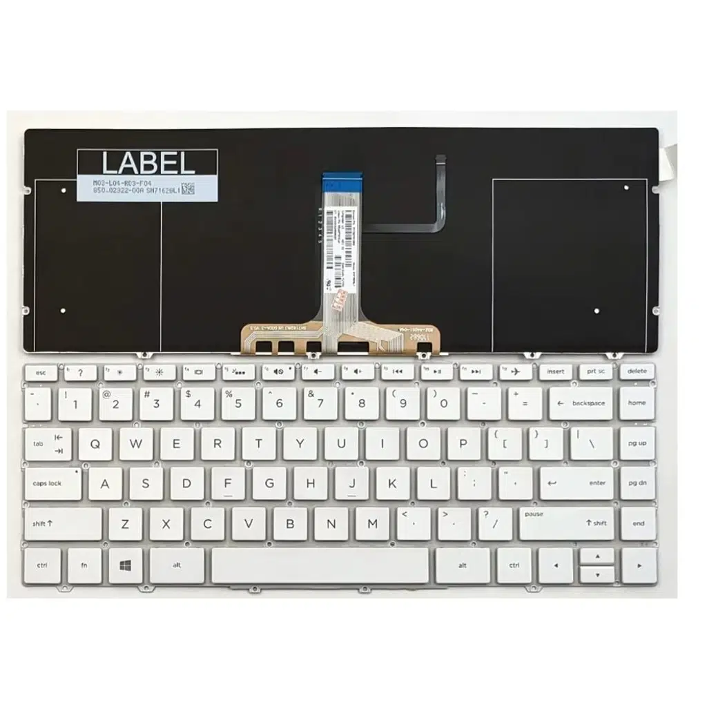 HP Spectre 13-AF 13-af000 13-af500 13t-af TPN-C132 ile Uyumlu Notebook Klavye - Beyaz - TR - Işıklı Notebook Klavye Işıksız Beyaz 