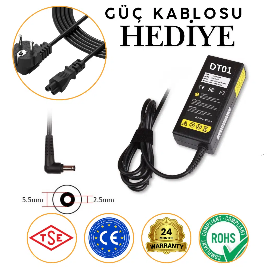 LİTEON ADP-65DB, ADP-65HB LAPTOP ŞARJ ADAPTÖR